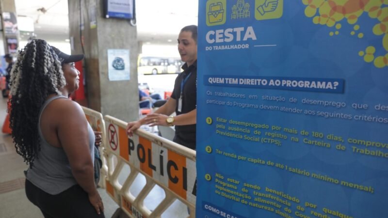 Programa Cesta do Trabalhador já beneficiou mais de 5 mil desempregados