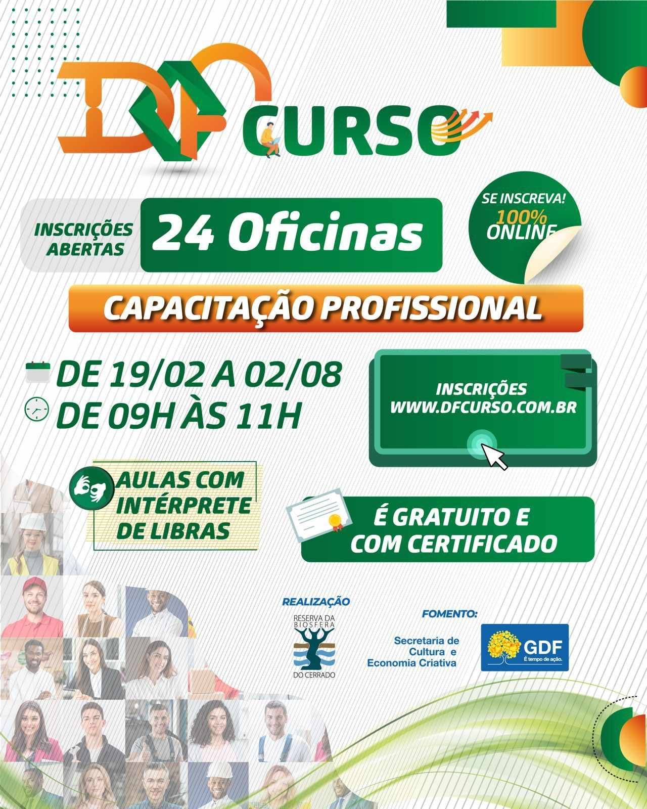 DF Curso – Cursos on-line 100% Gratuitos com certificado.